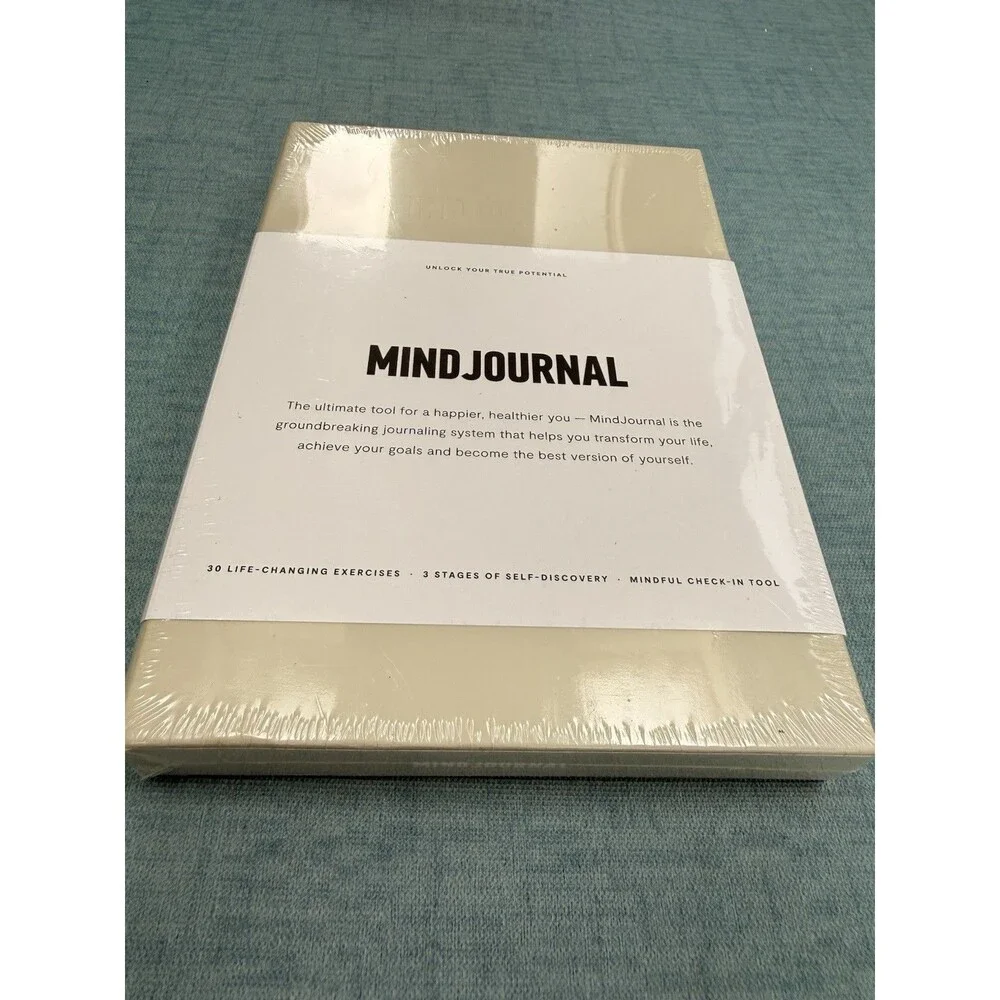 NEW MindJournal Journaling System For Men Grey Gray MIND JOURNAL Notebook Gift